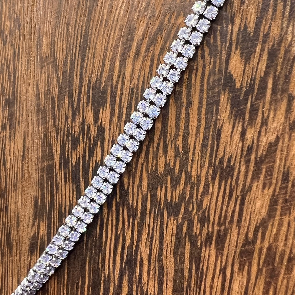 Dazzling Double CZ Necklace - Picture 4 of 6